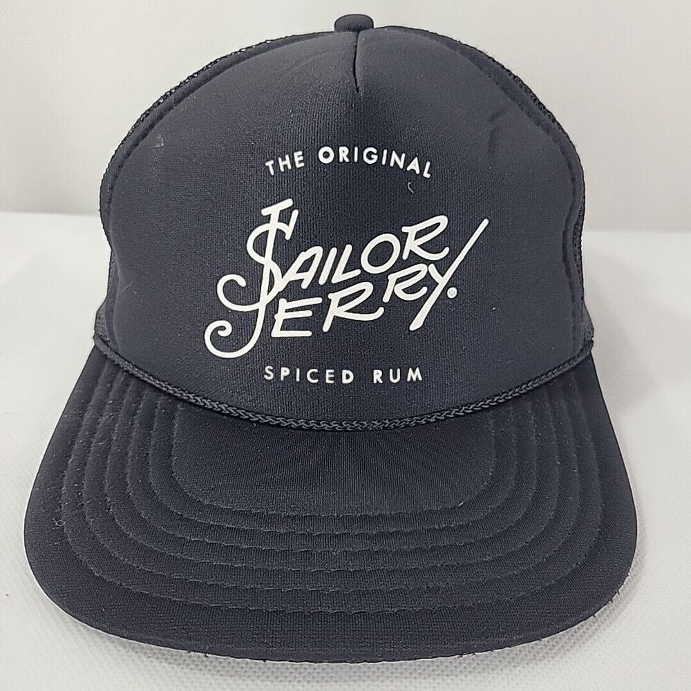 Original Sailor Jerry Spiced Rum Hat Foamie Rope Mesh Back Trucker Snapback